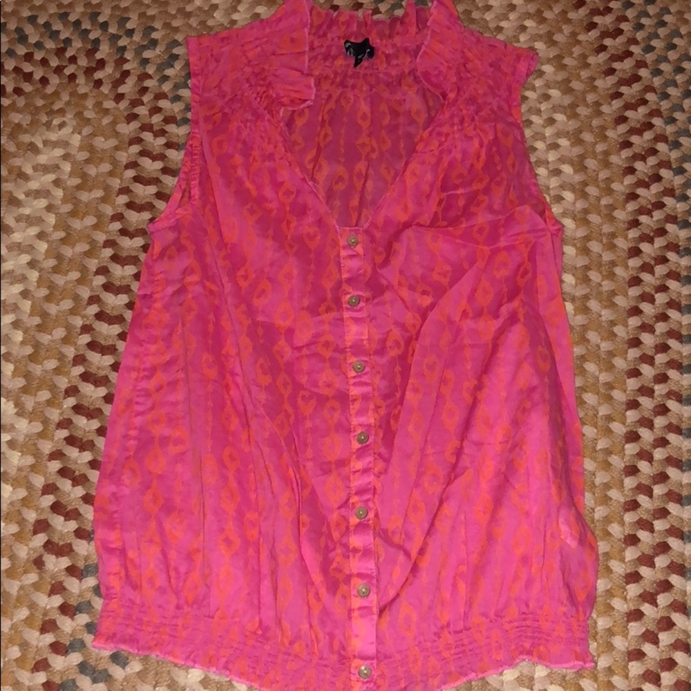 Gap pink high neck tank